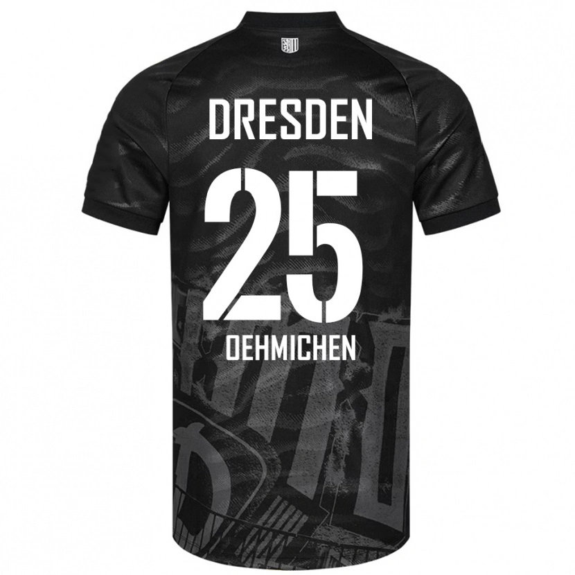 Danxen Herren Jonas Oehmichen #25 Schwarz Grau Auswärtstrikot Trikot 2025/26 T-Shirt Österreich
