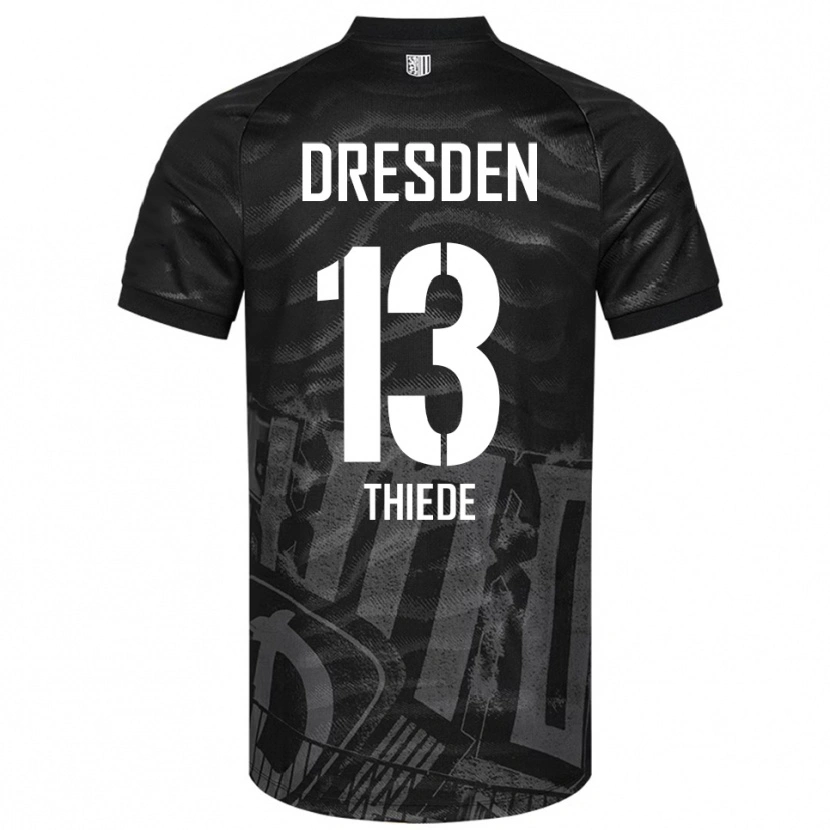 Danxen Herren Tristan Thiede #13 Schwarz Grau Auswärtstrikot Trikot 2025/26 T-Shirt Österreich