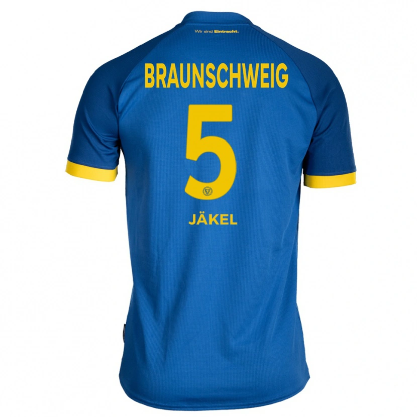 Danxen Herren Frederik Jäkel #5 Königsblau Gelb Auswärtstrikot Trikot 2025/26 T-Shirt Österreich