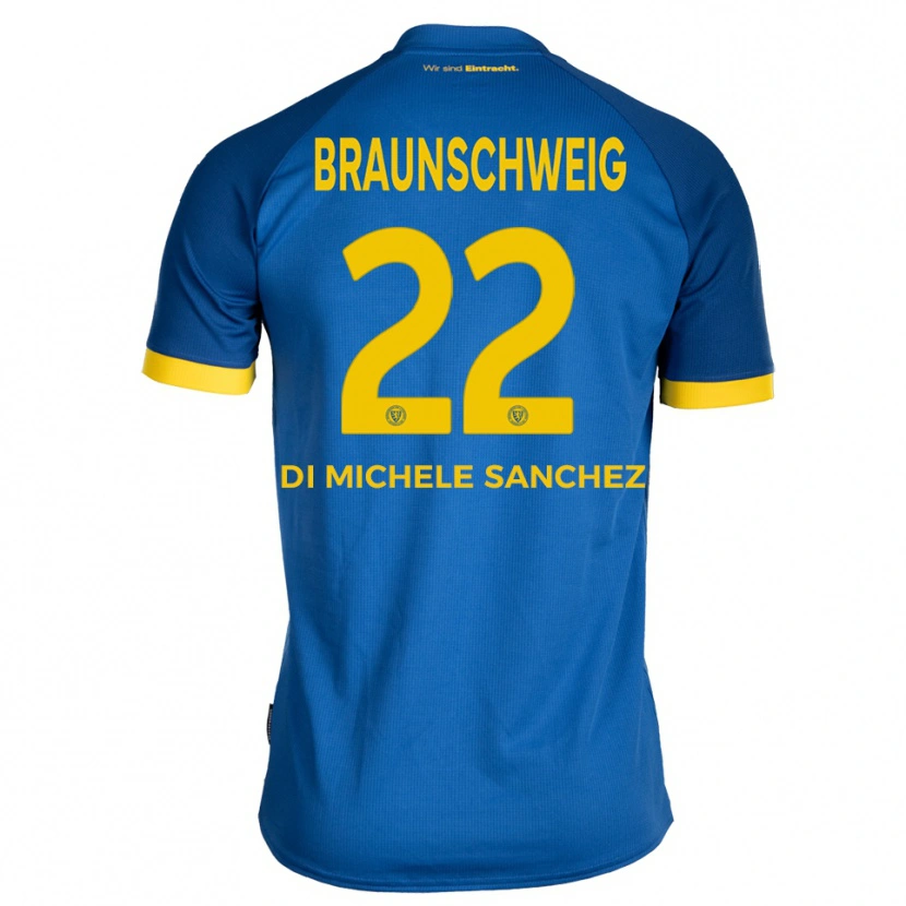 Danxen Herren Fabio Di Michele Sanchez #22 Königsblau Gelb Auswärtstrikot Trikot 2025/26 T-Shirt Österreich