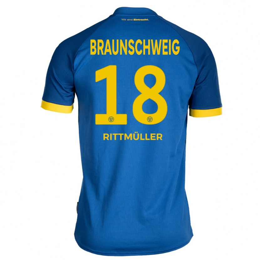 Danxen Herren Marvin Rittmüller #18 Königsblau Gelb Auswärtstrikot Trikot 2025/26 T-Shirt Österreich
