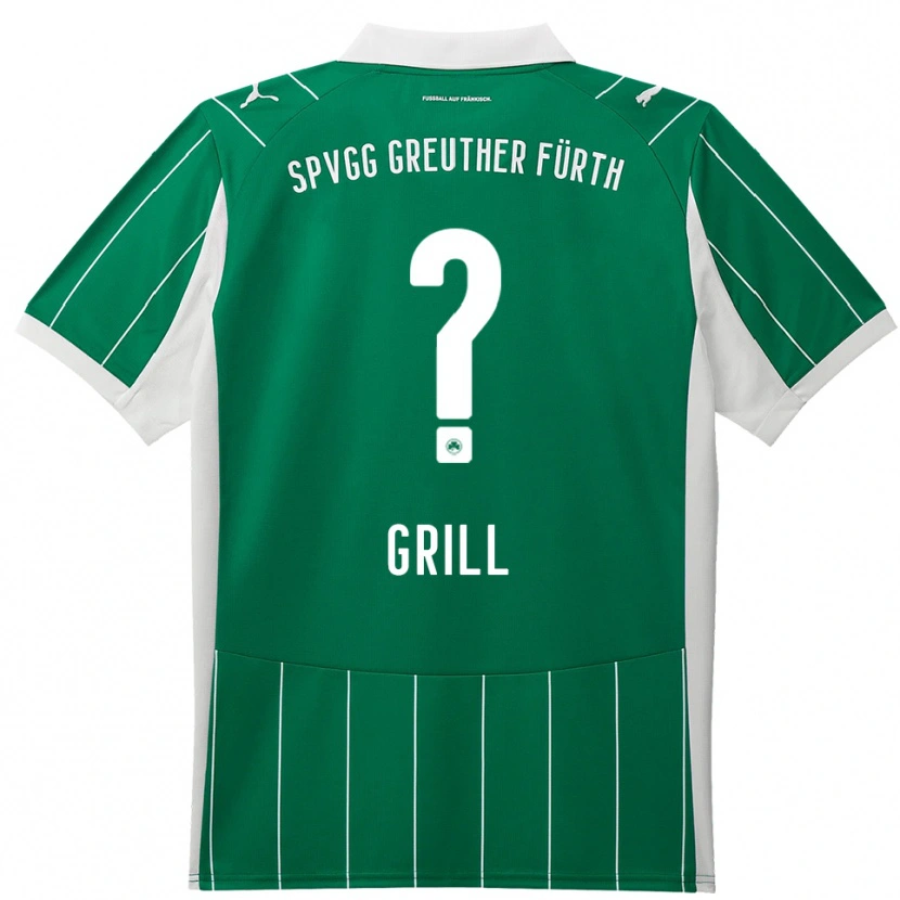 Danxen Herren Elena Grill #0 Grün Weiß Auswärtstrikot Trikot 2025/26 T-Shirt Österreich