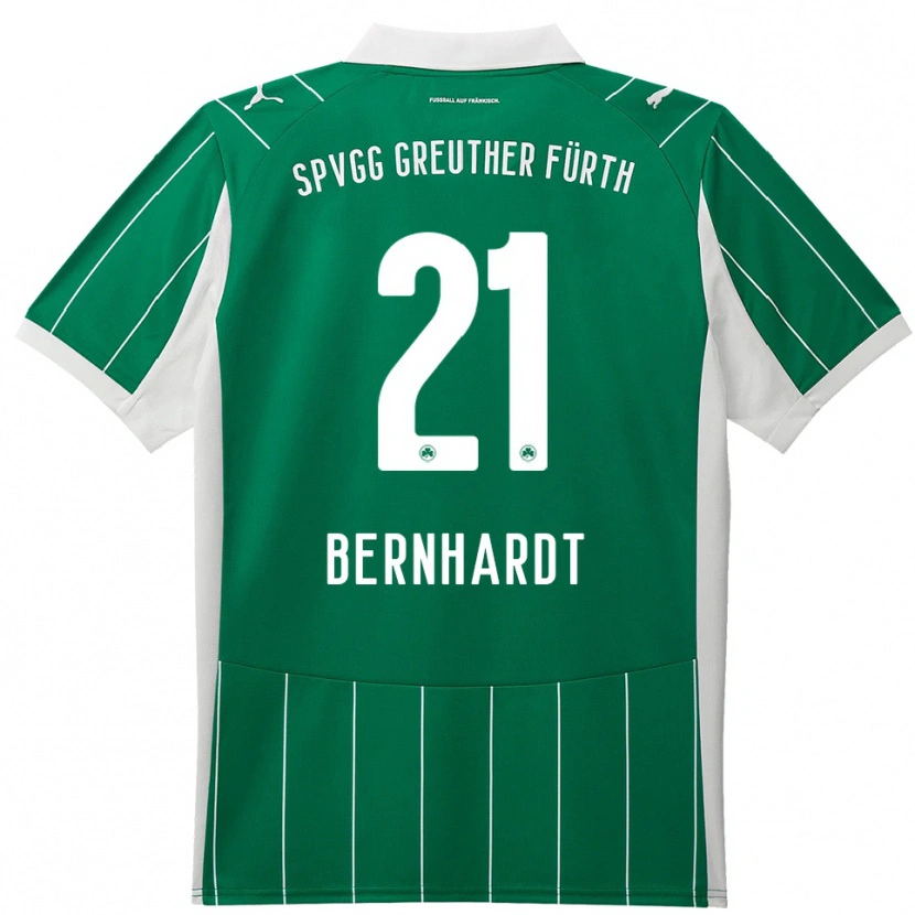Danxen Herren Luca Bernhardt #21 Grün Weiß Auswärtstrikot Trikot 2025/26 T-Shirt Österreich