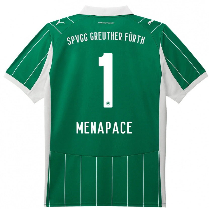 Danxen Herren Theo Menapace #1 Grün Weiß Auswärtstrikot Trikot 2025/26 T-Shirt Österreich