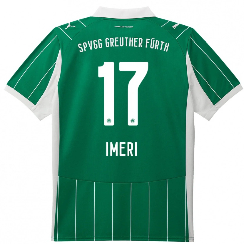Danxen Herren Adem Imeri #17 Grün Weiß Auswärtstrikot Trikot 2025/26 T-Shirt Österreich