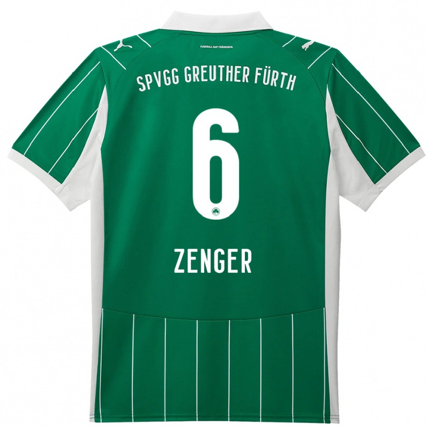 Danxen Herren Marc Zenger #6 Grün Weiß Auswärtstrikot Trikot 2025/26 T-Shirt Österreich