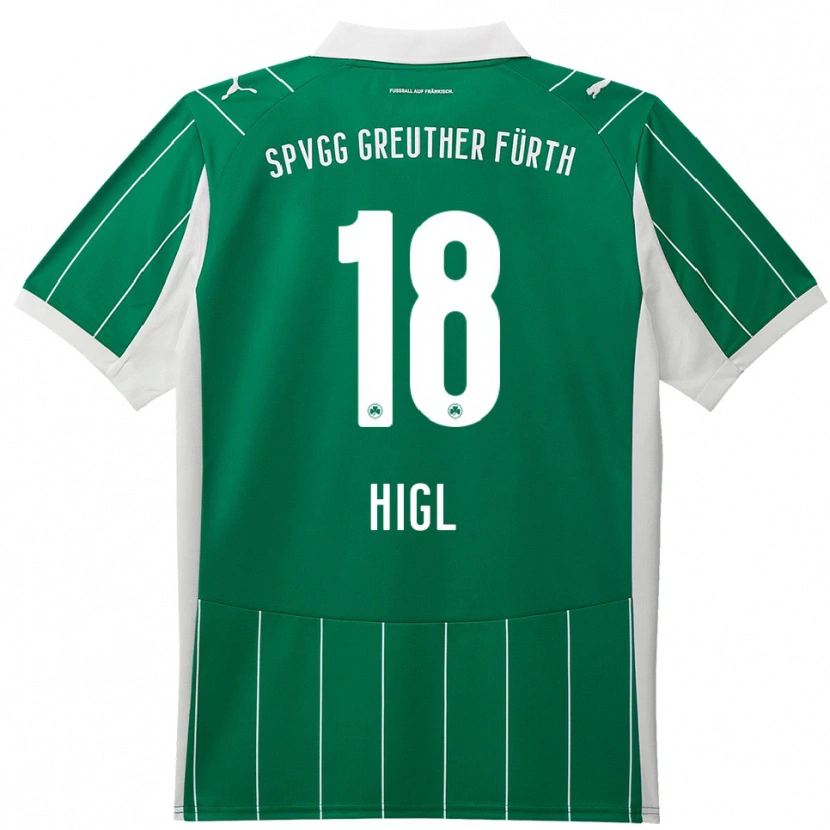 Danxen Herren Felix Higl #18 Grün Weiß Auswärtstrikot Trikot 2025/26 T-Shirt Österreich