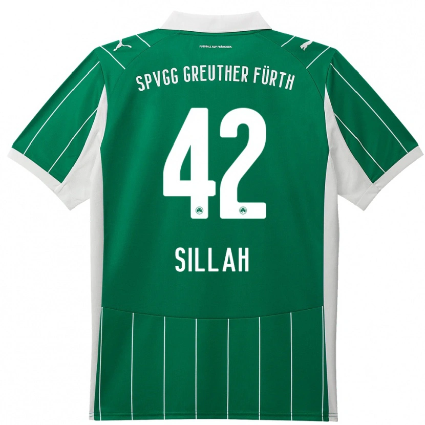 Danxen Herren Omar Sillah #42 Grün Weiß Auswärtstrikot Trikot 2025/26 T-Shirt Österreich