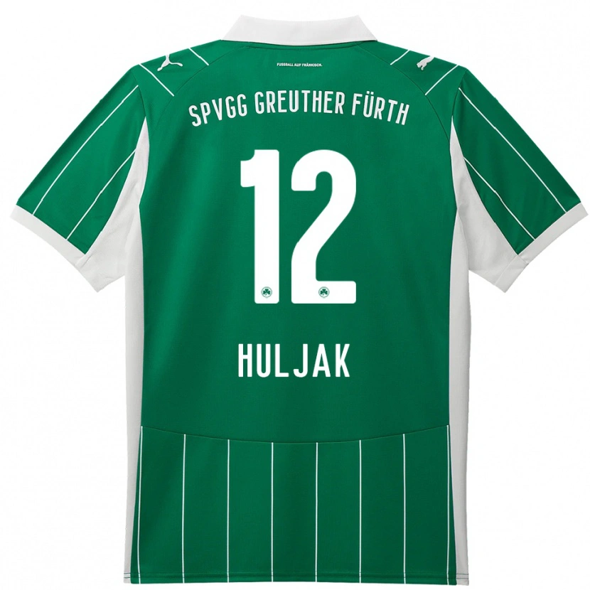 Danxen Herren Dominik Huljak #12 Grün Weiß Auswärtstrikot Trikot 2025/26 T-Shirt Österreich