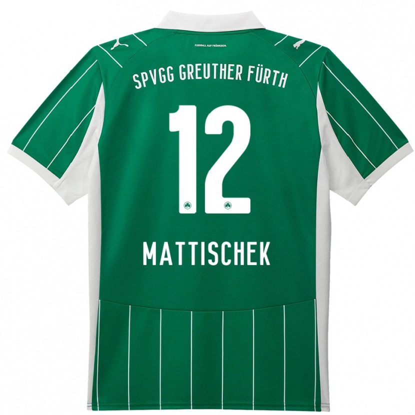 Danxen Herren Jakob Mattischek #12 Grün Weiß Auswärtstrikot Trikot 2025/26 T-Shirt Österreich