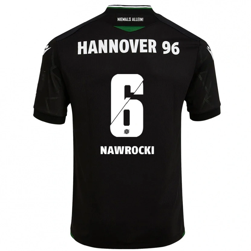 Danxen Herren Maik Nawrocki #6 Schwarz Grün Auswärtstrikot Trikot 2025/26 T-Shirt Österreich