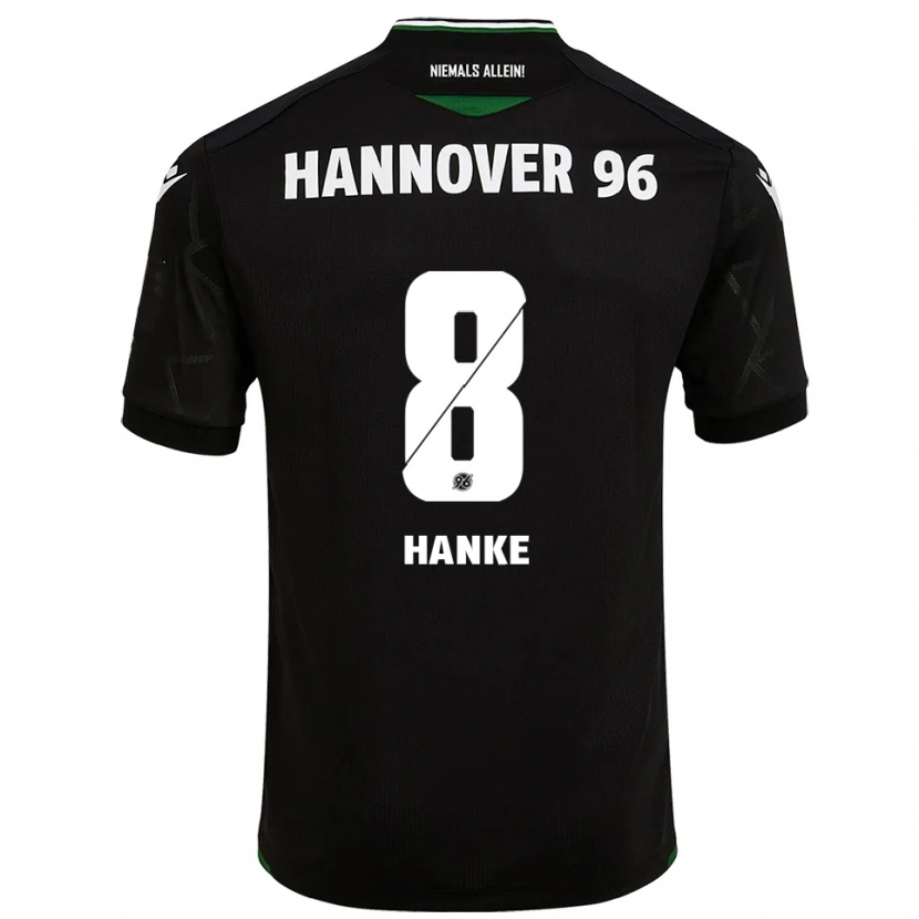 Danxen Herren Anton Hanke #8 Schwarz Grün Auswärtstrikot Trikot 2025/26 T-Shirt Österreich