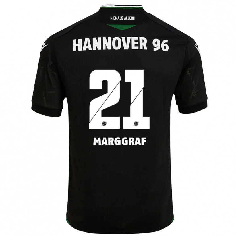 Danxen Herren Luis Marggraf #21 Schwarz Grün Auswärtstrikot Trikot 2025/26 T-Shirt Österreich