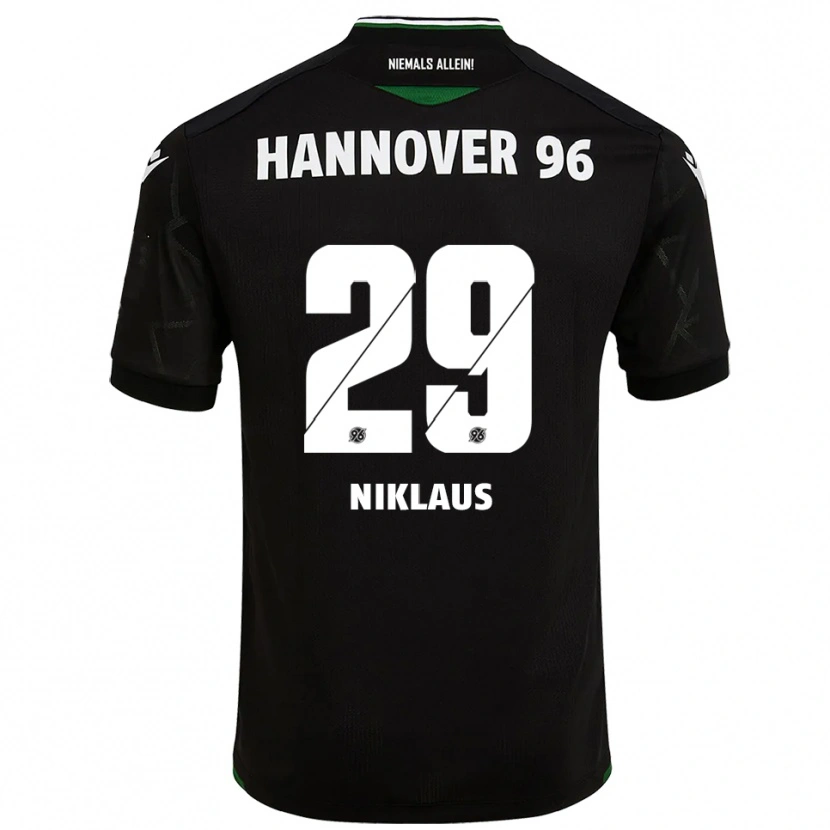 Danxen Herren Jeremie Niklaus #29 Schwarz Grün Auswärtstrikot Trikot 2025/26 T-Shirt Österreich