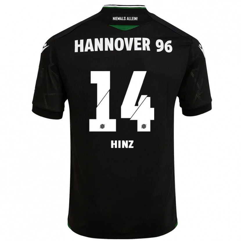 Danxen Herren Pia Hinz #14 Schwarz Grün Auswärtstrikot Trikot 2025/26 T-Shirt Österreich
