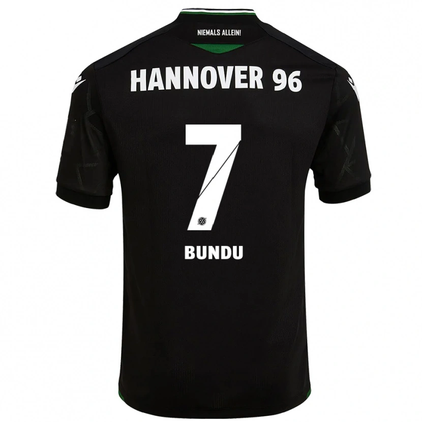Danxen Herren Mustapha Bundu #7 Schwarz Grün Auswärtstrikot Trikot 2025/26 T-Shirt Österreich