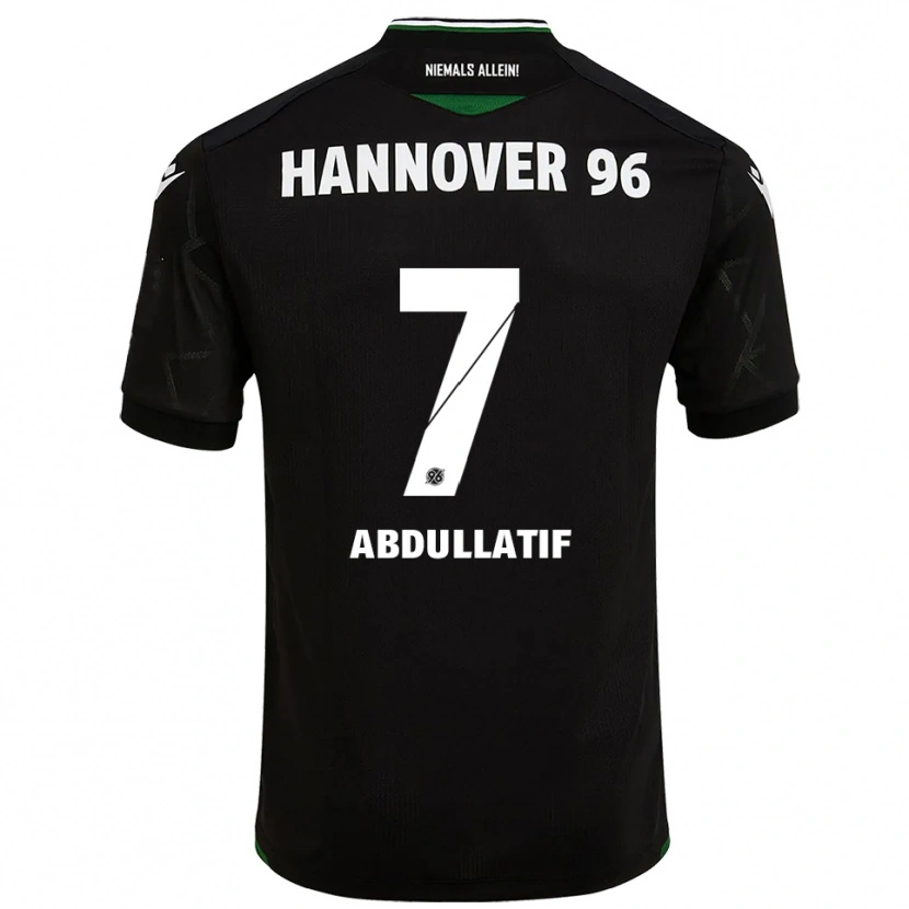 Danxen Herren Mustafa Abdullatif #7 Schwarz Grün Auswärtstrikot Trikot 2025/26 T-Shirt Österreich