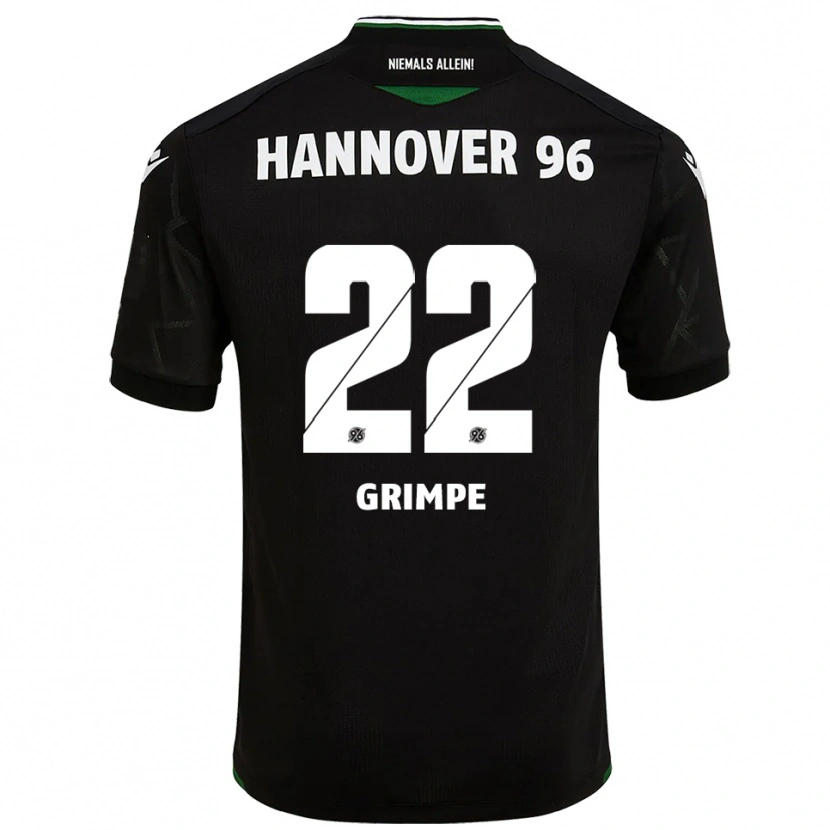 Danxen Herren Luca-Joel Grimpe #22 Schwarz Grün Auswärtstrikot Trikot 2025/26 T-Shirt Österreich
