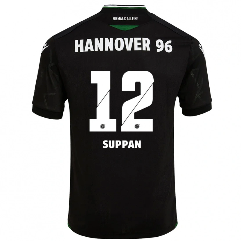 Danxen Herren Jannik Suppan #12 Schwarz Grün Auswärtstrikot Trikot 2025/26 T-Shirt Österreich