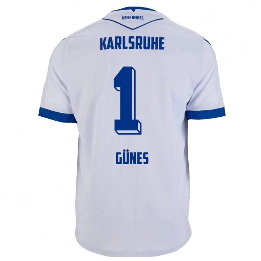 Danxen Herren Kamil Günes #1 Weiß Blau Auswärtstrikot Trikot 2025/26 T-Shirt Österreich