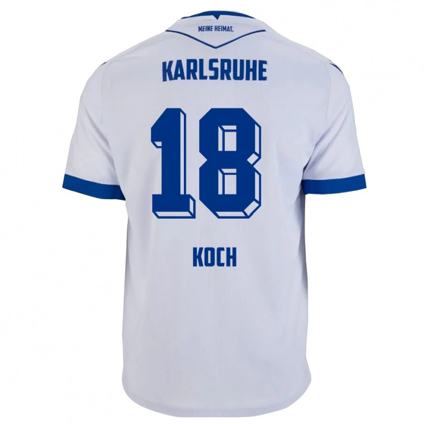 Danxen Herren Aki Koch #18 Weiß Blau Auswärtstrikot Trikot 2025/26 T-Shirt Österreich