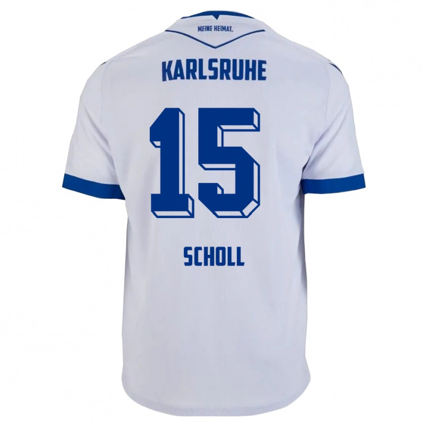 Danxen Herren Paul Scholl #15 Weiß Blau Auswärtstrikot Trikot 2025/26 T-Shirt Österreich
