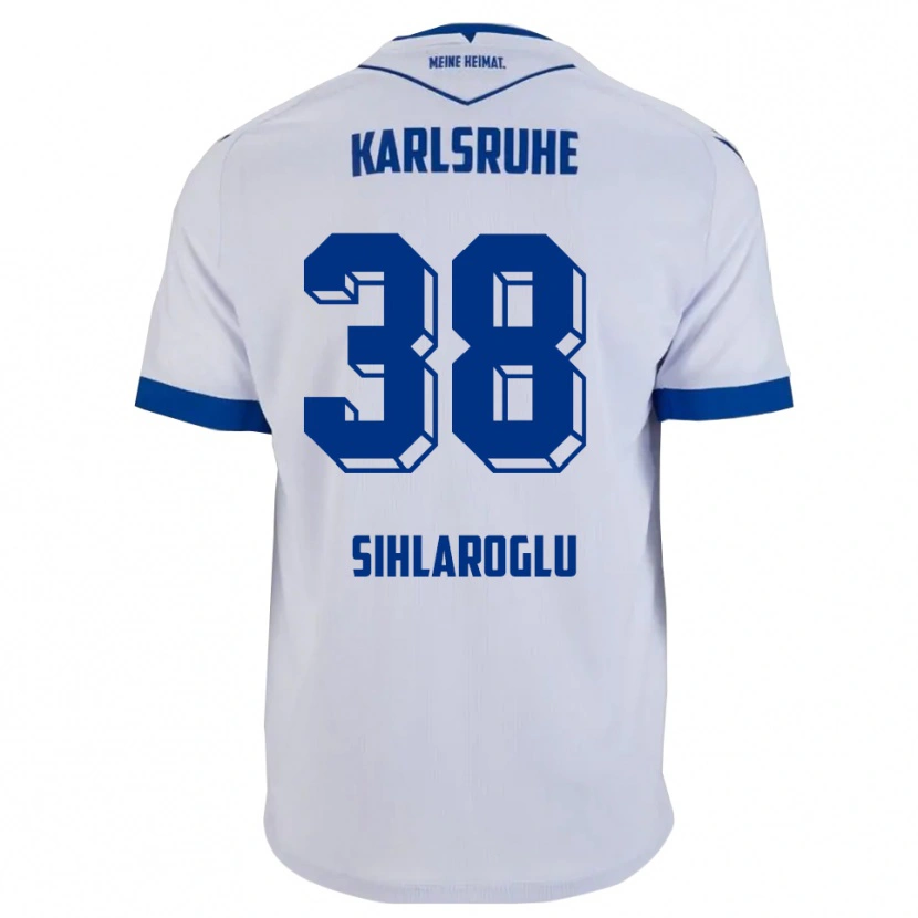 Danxen Herren Efe-Kaan Sihlaroglu #38 Weiß Blau Auswärtstrikot Trikot 2025/26 T-Shirt Österreich