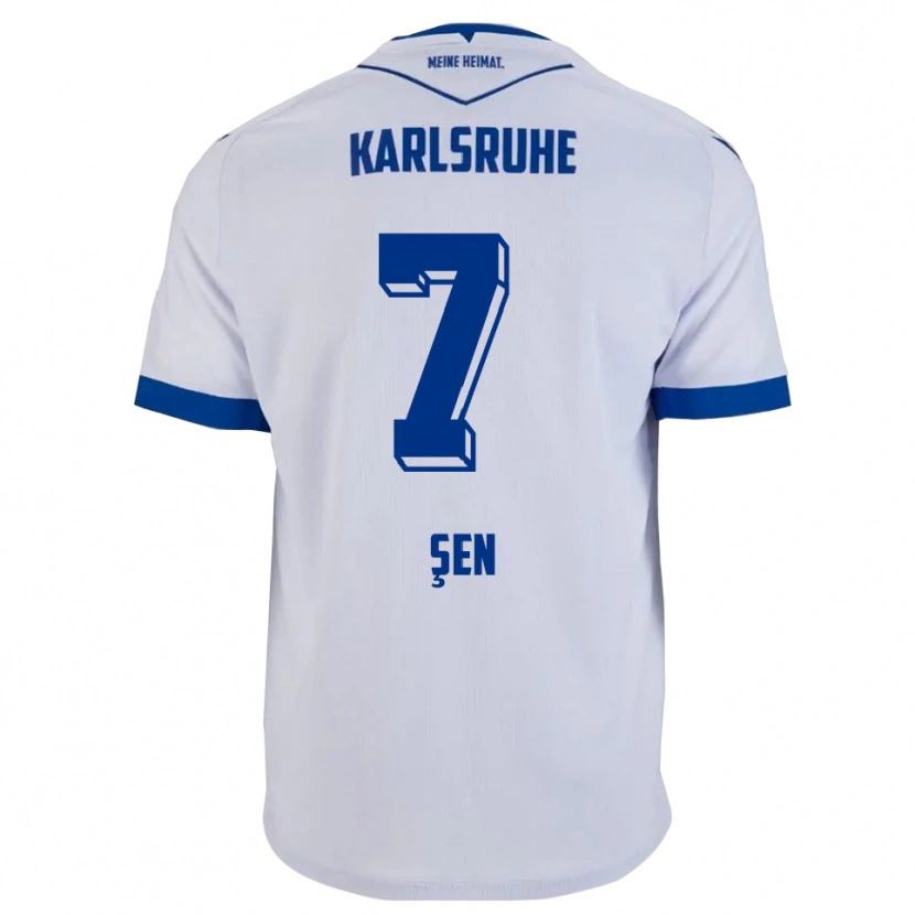 Danxen Herren Metin Şen #7 Weiß Blau Auswärtstrikot Trikot 2025/26 T-Shirt Österreich