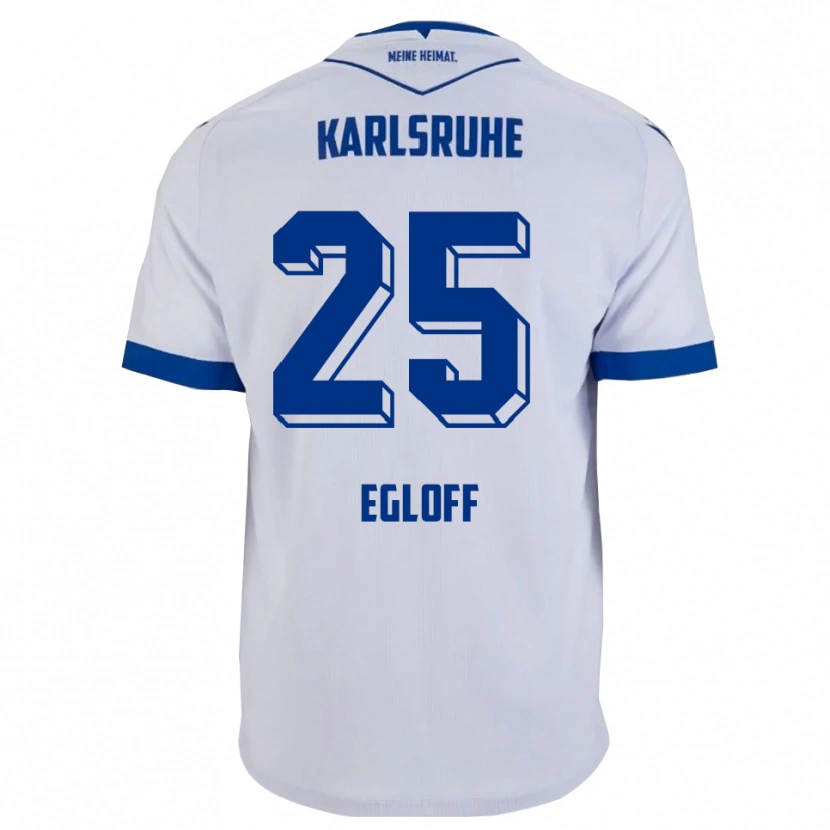 Danxen Herren Lilian Egloff #25 Weiß Blau Auswärtstrikot Trikot 2025/26 T-Shirt Österreich