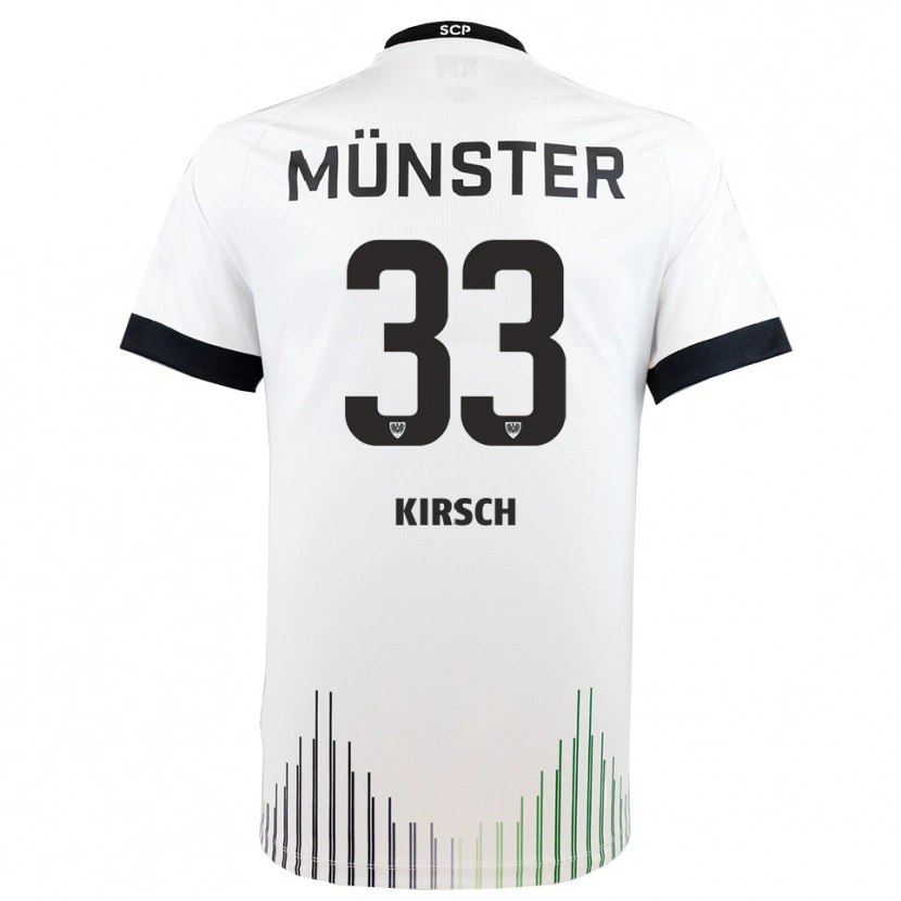 Danxen Herren Marian Kirsch #33 Weiß Schwarz Auswärtstrikot Trikot 2025/26 T-Shirt Österreich