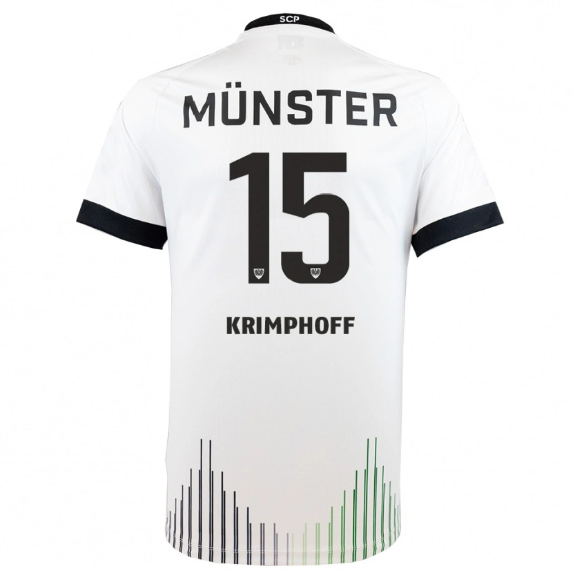 Danxen Herren Leo Krimphoff #15 Weiß Schwarz Auswärtstrikot Trikot 2025/26 T-Shirt Österreich