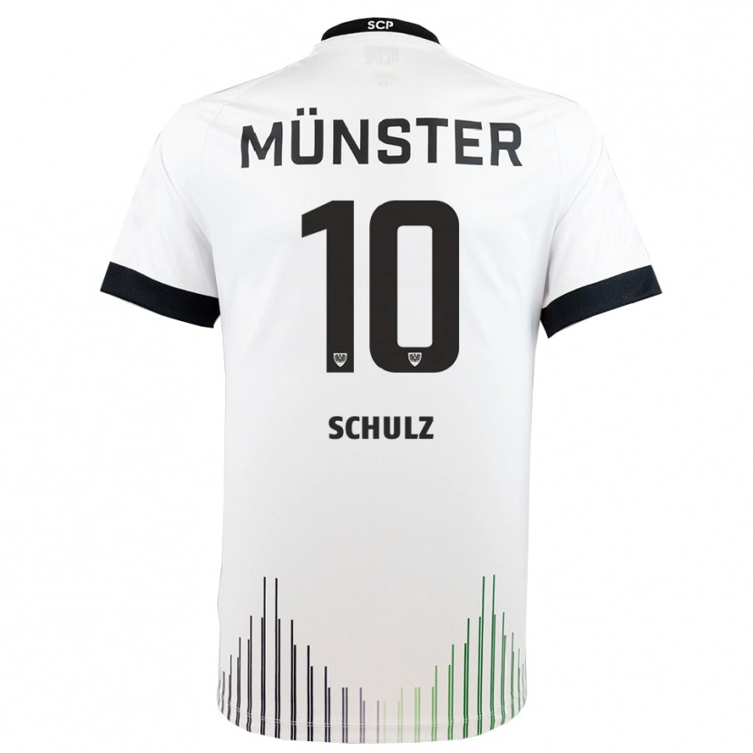 Danxen Herren Marvin Schulz #10 Weiß Schwarz Auswärtstrikot Trikot 2025/26 T-Shirt Österreich