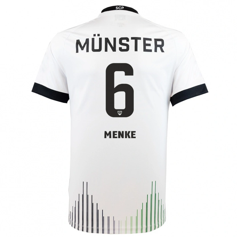 Danxen Herren Ben Menke #6 Weiß Schwarz Auswärtstrikot Trikot 2025/26 T-Shirt Österreich