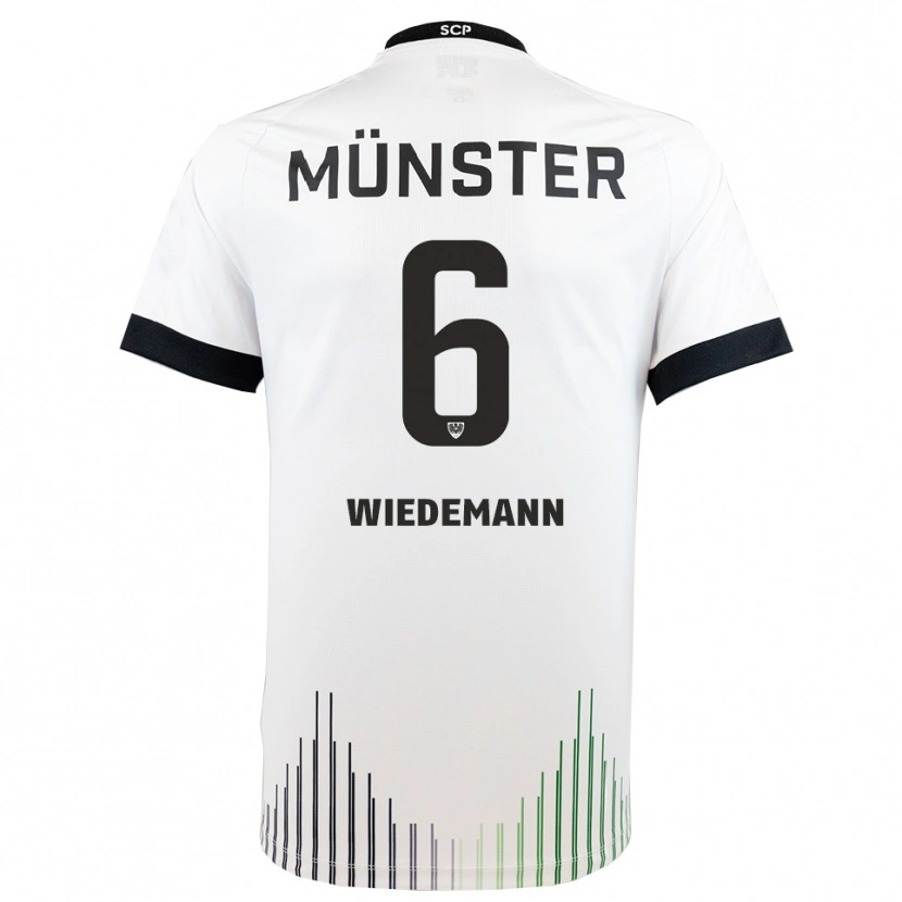 Danxen Herren Lino Wiedemann #6 Weiß Schwarz Auswärtstrikot Trikot 2025/26 T-Shirt Österreich