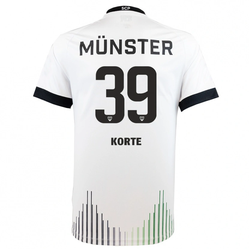 Danxen Herren Jakob Korte #39 Weiß Schwarz Auswärtstrikot Trikot 2025/26 T-Shirt Österreich