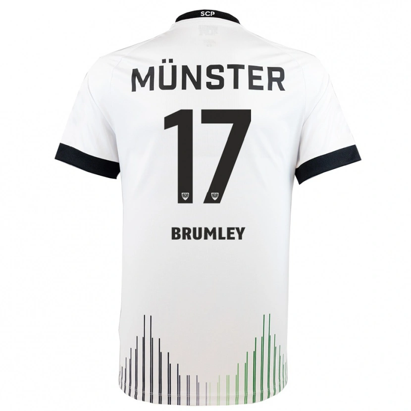 Danxen Herren Florian Brumley #17 Weiß Schwarz Auswärtstrikot Trikot 2025/26 T-Shirt Österreich
