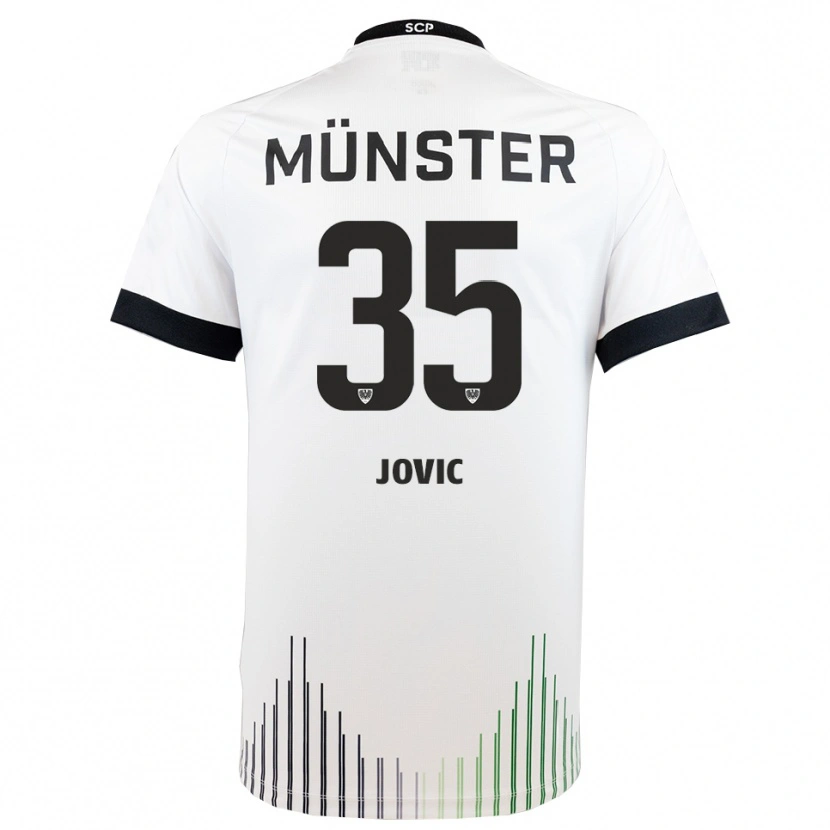 Danxen Herren Jovan Jovic #35 Weiß Schwarz Auswärtstrikot Trikot 2025/26 T-Shirt Österreich
