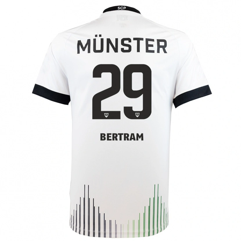 Danxen Herren Mats Bertram #29 Weiß Schwarz Auswärtstrikot Trikot 2025/26 T-Shirt Österreich