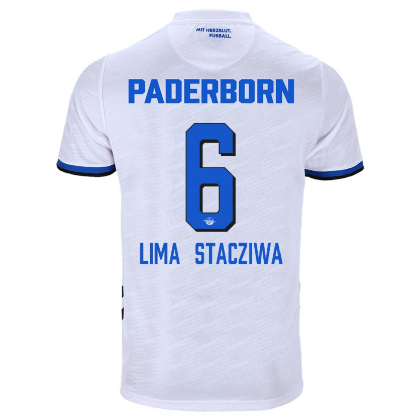 Danxen Herren Neo Lima Stacziwa #6 Weiß Blau Auswärtstrikot Trikot 2025/26 T-Shirt Österreich