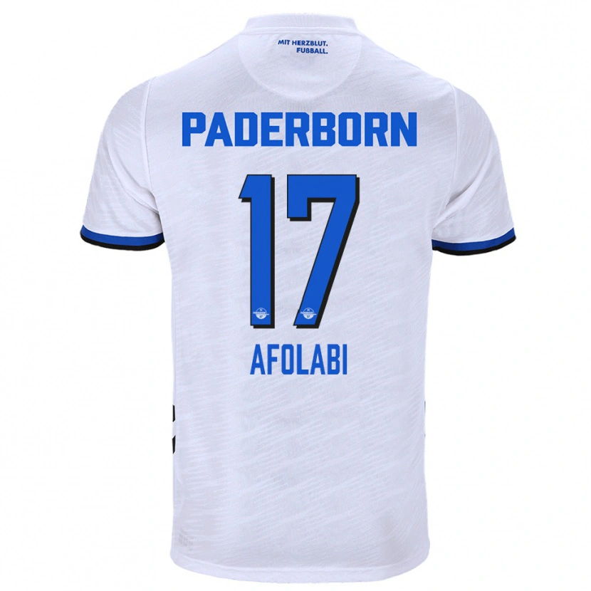 Danxen Herren Gentil Afolabi #17 Weiß Blau Auswärtstrikot Trikot 2025/26 T-Shirt Österreich
