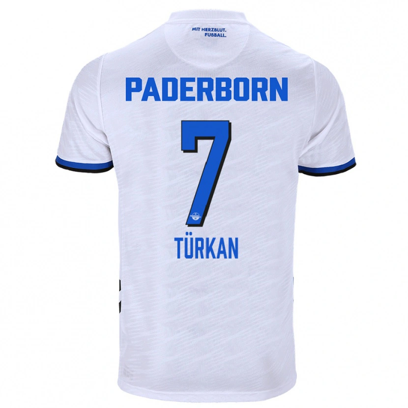 Danxen Herren Semih Türkan #7 Weiß Blau Auswärtstrikot Trikot 2025/26 T-Shirt Österreich