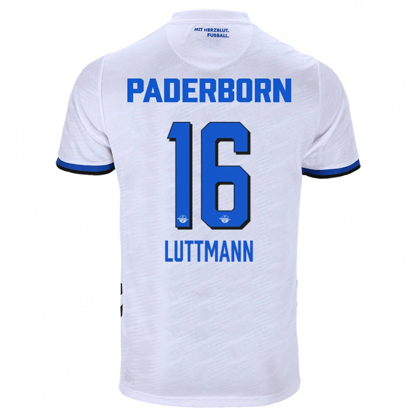 Danxen Herren Magnus Luttmann #16 Weiß Blau Auswärtstrikot Trikot 2025/26 T-Shirt Österreich