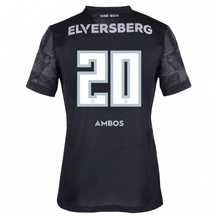 Danxen Herren Marlon Ambos #20 Schwarz Grau Auswärtstrikot Trikot 2025/26 T-Shirt Österreich
