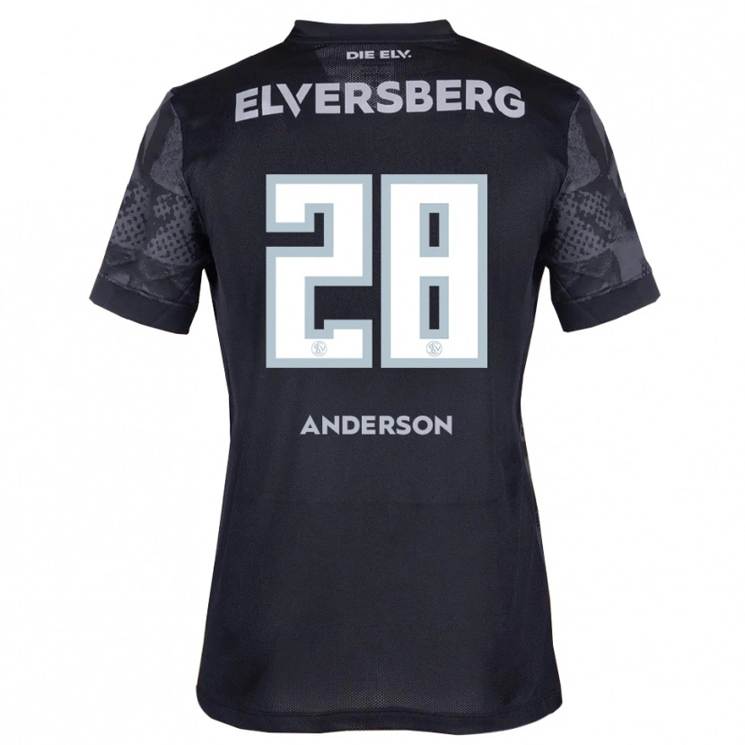 Danxen Herren Mira Anderson #28 Schwarz Grau Auswärtstrikot Trikot 2025/26 T-Shirt Österreich