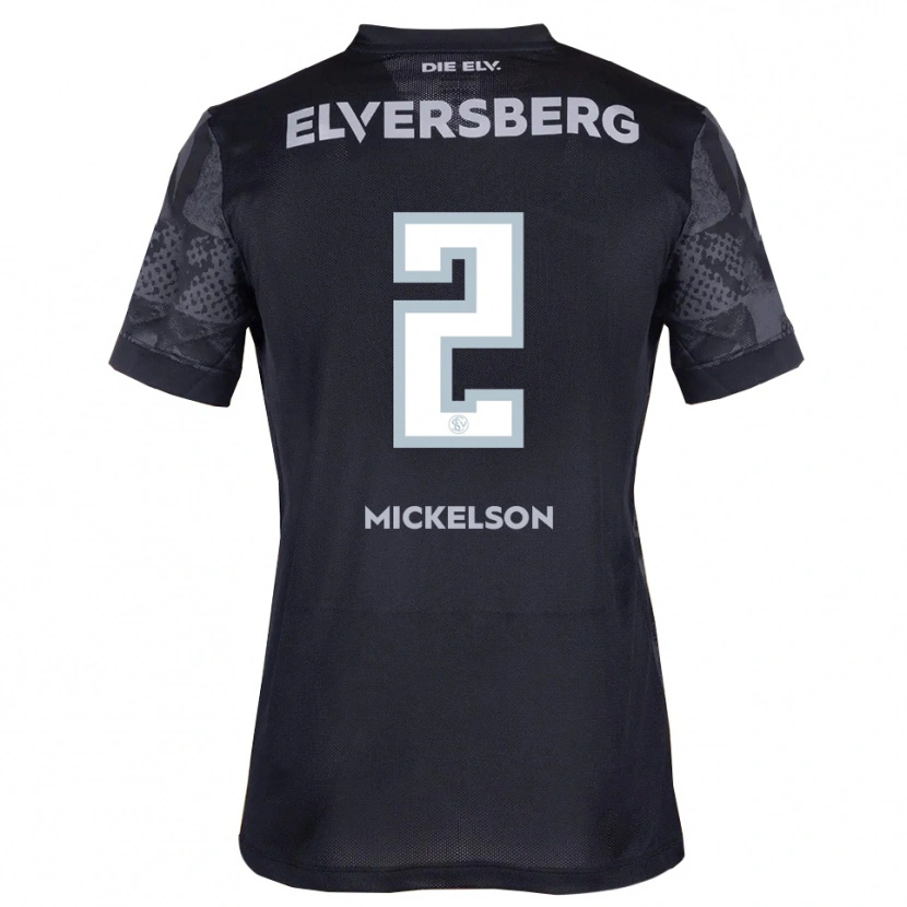 Danxen Herren Nicholas Mickelson #2 Schwarz Grau Auswärtstrikot Trikot 2025/26 T-Shirt Österreich