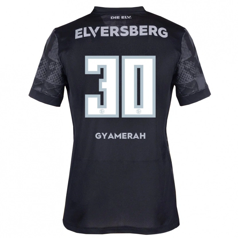 Danxen Herren Jan Gyamerah #30 Schwarz Grau Auswärtstrikot Trikot 2025/26 T-Shirt Österreich