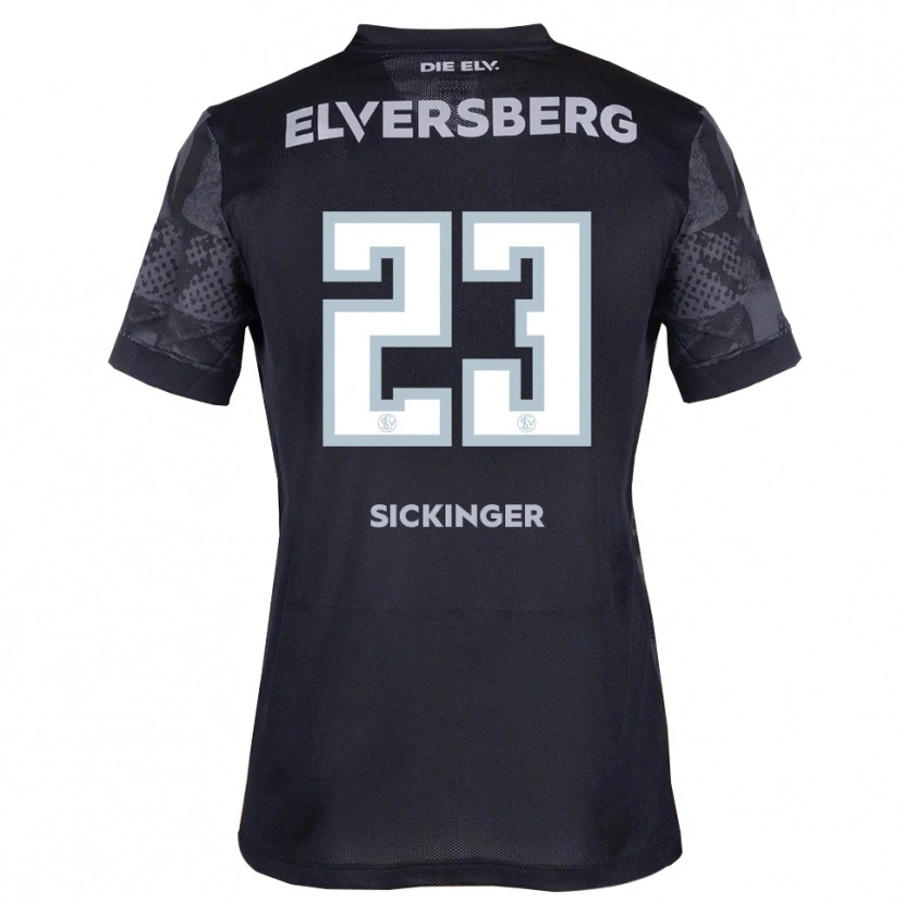 Danxen Herren Carlo Sickinger #23 Schwarz Grau Auswärtstrikot Trikot 2025/26 T-Shirt Österreich