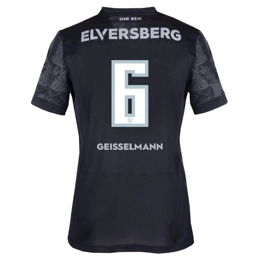 Danxen Herren Emil Geißelmann #6 Schwarz Grau Auswärtstrikot Trikot 2025/26 T-Shirt Österreich