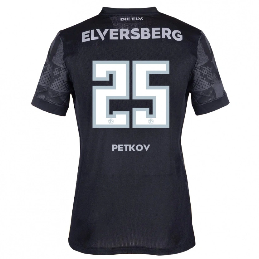 Danxen Herren Lukas Petkov #25 Schwarz Grau Auswärtstrikot Trikot 2025/26 T-Shirt Österreich
