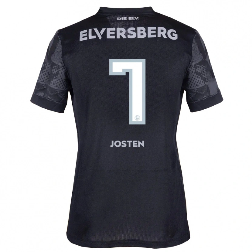 Danxen Herren Lena Josten #7 Schwarz Grau Auswärtstrikot Trikot 2025/26 T-Shirt Österreich